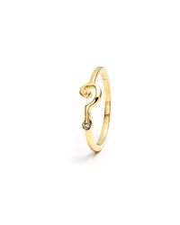 Lulu Frost - Metallic New Code 18kt Question Mark Ring - Lyst
