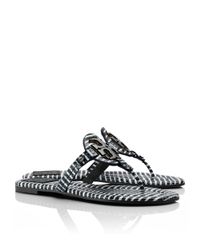 gray tory burch sandals