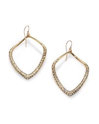 Alexis Bittar | Metallic Miss Havisham Liquid Crystal Kite Drop Earrings/goldtone | Lyst