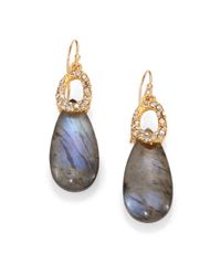 Alexis Bittar | Metallic Swarovski Crystal Labradorite Drop Earrings | Lyst