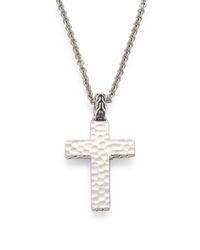 John Hardy | Metallic Palu Silver Cross Pendant Necklace | Lyst
