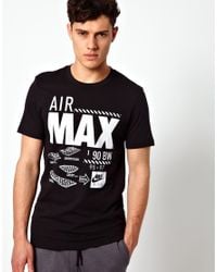 Nike Tshirt Air Max 90 Print in Black for Men - Lyst