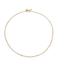 Temple St. Clair | Metallic Classic Karina White Sapphire & 18k Yellow Gold Station Necklace | Lyst