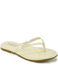 TKEES | Natural Glosses - Leather Thong Sandal | Lyst