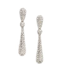 Kenneth Jay Lane | Metallic Sparkle Teardrop Earrings | Lyst