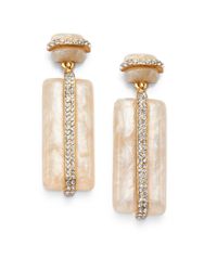 Kara Ross | Natural Marbleized Drop Earrings | Lyst