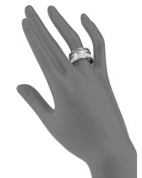 Michael Kors | Metallic Stud Baguette Barrel Ring | Lyst