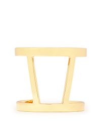 St. John | Metallic Architectural Gold Cuff Bracelet | Lyst