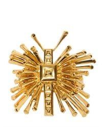 Emanuel Ungaro | Metallic Butterfly Plated Gold Metal Bracelet | Lyst
