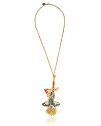 KTZ | Metallic Hanged Man Brass Necklace | Lyst