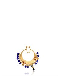 Manish Arora | Blue Draco Gold Plated Nose Ring | Lyst