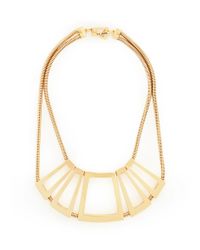 St. John | Metallic Architectural Gold Snake Chain Necklace | Lyst