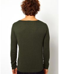 scoop neck sweater mens