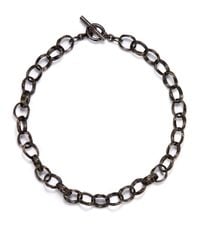 Slane | Black Sterling Silver Basketweave Link Necklace18 | Lyst
