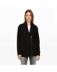 Club Monaco | Black Banielle Ribbed Jacket | Lyst