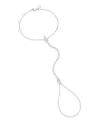 Meira T | Diamond & 14k White Gold Hand Chain Bracelet | Lyst