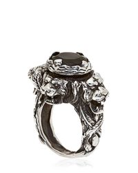 KD2024 | Black Hand-engraved Jaguar Ring for Men | Lyst