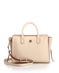 Tory Burch | Natural Brody Small Leather Tote | Lyst