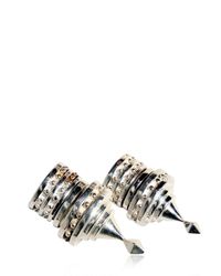KTZ | Metallic Magnetic Spike Earrings | Lyst