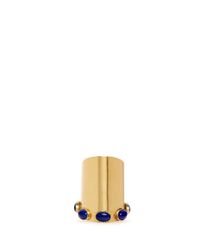 Ela Stone | Blue 'jenny' Lapis Stone Rim Ring | Lyst