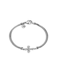 John Hardy | Metallic Classic Chain Cross Station Mini Chain Bracelet | Lyst