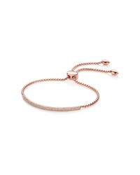 Monica Vinader | Yellow Stellar Diamond Mini Bar Bracelet | Lyst
