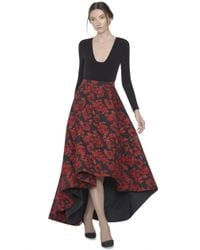 Alice + Olivia - Red Cohe Asymetrical Maxi Skirt - Lyst