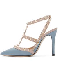 pink valentino rockstud heels