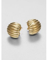 John Hardy | Metallic Bedeg 18k Yellow Gold Buddha Belly Earrings | Lyst