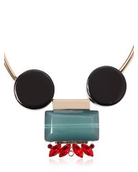 Marni | Blue Crystal & Resin Stones Necklace | Lyst