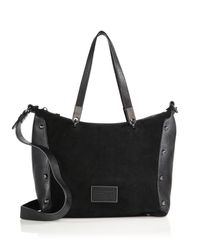 Marc By Marc Jacobs | Black Ninja Suede & Leather Convertible Tote | Lyst