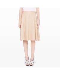Club Monaco | Natural Joaquina Leather Skirt | Lyst