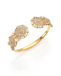 Adriana Orsini | Metallic Radiance Pavé-Crystal Starburst Bracelet | Lyst