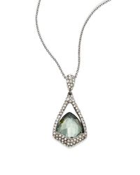 Alexis Bittar | Metallic Coral Deco Lucite Triple-link Bib Necklace | Lyst