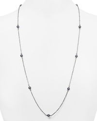 Pink Pony | Gray Lauren Faux Pearl Necklace, 36" | Lyst