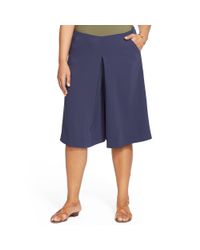 Ralph Lauren | Blue Pleated Culotte | Lyst