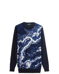 John Smedley | Blue Lithic Merino Jumper for Men | Lyst