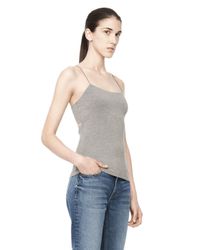 Alexander Wang | Gray Cutout Modal Cami Top | Lyst