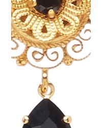 Dolce & Gabbana | Black Dark Crystal Earrings | Lyst