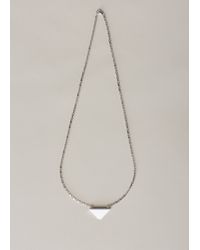 Ming Yu Wang | Metallic Sterling Silver Tooth Mini Necklace | Lyst