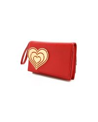 Jonathan Adler Red Vera Heart Clutch