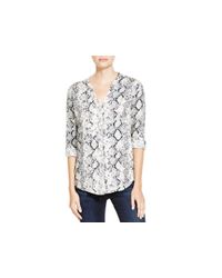 Soft Joie | White Dane Snakeskin Print Shirt | Lyst