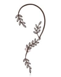 Joelle Jewellery | Black Leaf Ear Cuff | Lyst