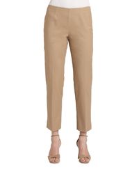 Lafayette 148 New York | Natural Cropped Bleecker Metropolitan Stretch Pants | Lyst