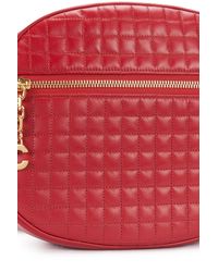 medium c charm bolsa in quilted calfskin
