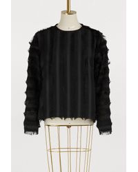 Maison Père Black Long-sleeved Top