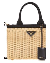 prada beach bolsa canvas