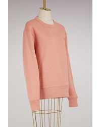 Acne Pink Cotton Fairview Face Sweater