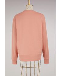 Acne Pink Cotton Fairview Face Sweater