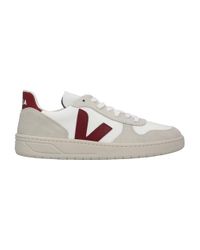 Veja Heren Sneakers Wit combi mesh logo sneaker | Van den Assem
